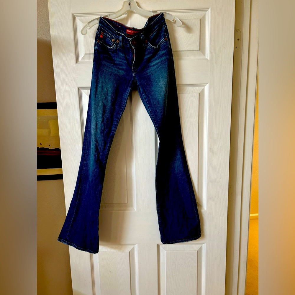 Big Star Dark Blue Flare Jeans   Low rise vintage. Excellent condition.